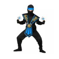 Widmann Widmann : Kék harcos Ninja jelmez fegyverekkel - 116 cm
