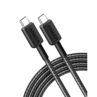 Anker Anker 322 USB-C apa - USB-C apa Adat és töltő kábel - Fekete (0.9m)
