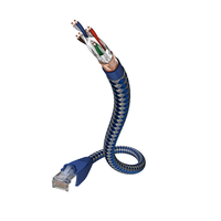 InAkustik InAkustik Premium SF/UTP CAT6 Patch kábel 0.5m - Kék
