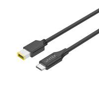 Unitek Unitek C14115BK-1.8M USB-C apa - 4.5mm DC Lenovo apa Töltő kábel - Fekete (1.8m)