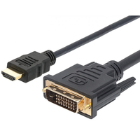 Techly Techly ICOC HDMI-D-100 HDMI - DVI-D Kábel 10m - Fekete