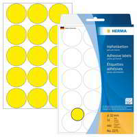 HERMA Herma 32 mm átmérőjű Jelölő pötty sárga (480 cimke / csomag)