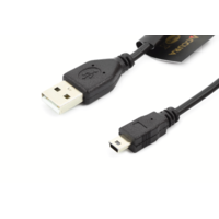 Accura Accura ACC2264 USB-A apa - miniUSB-B apa 2.0 Adat Kábel - Fekete (1,8m)