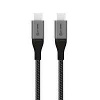 Alogic Alogic Super Ultra USB-C apa - USB-C apa 2.0 Adat és töltő kábel - Szürke (1.5m)