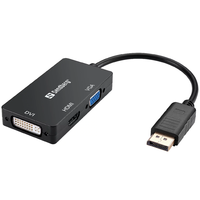 Sandberg Sandberg 509-11 DisplayPort apa - HDMI/DVI/VGA anya Adapter