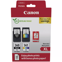 Canon Canon PG-560 XL / CL-561 XL Eredeti Tintapatron Fekete + Színes + Fotópapír