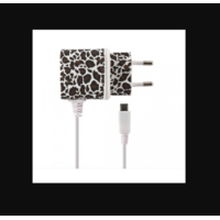 KSIX KSIX Micro-USB Hálózati töltő - Fekete/Fehér (5V / 1A)