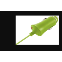 KSIX KSIX Micro-USB Autós töltő - Zöld (5V / 1A)