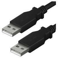Yenkee Yenkee YCU 012 BK USB Type-A apa - USB Type-A apa 2.0 Adatkábel - Fekete (1.5m)