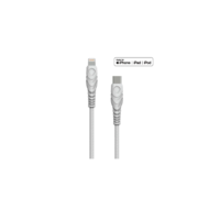 Biond Biond BIO-12-TMF USB Type-C apa - Lightning apa MFI Adat és töltő kábel - Fehér (1.5m)