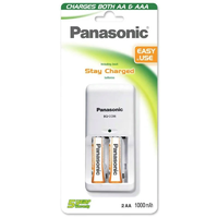Panasonic Panasonic BQ-CC06 AA /AAA NiMH Akkumulátor töltő + 2db elem (2x AA - 1100mAh)
