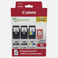 Canon Canon 3712C012 Eredeti Tintapatron - Fekete-Színes + 50db Fotópapír