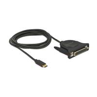 Delock Delock 62980 USB-C 2.0 A apa - DB25 anya kábel 1.8m - Fekete