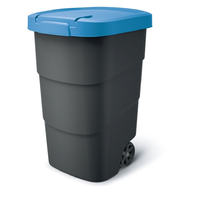 Prosperplast Prosperplast Wheeler 110 literes műanyag szemetes - Fekete/Kék