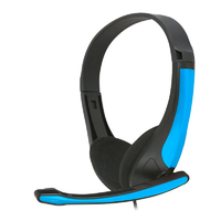 Platinet Platinet Omega FH4088BL Vezetékes headset - Fekete/Kék