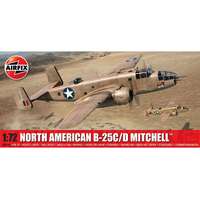 Airfix Airfix North American B-25C/D Mitchell repülőgép műanyag modell (1:72)