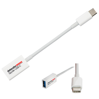 Datacolor DataColor Spyder USB Type-C apa - USB Type-A anya Átalakító kábel - Fehér (0.12m)