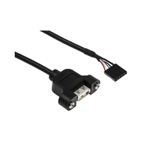 StarTech StarTech USB alaplapi apa - USB anya 2.0 Adatkábel 0.3m - Fekete