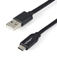 StarTech StarTech USB2AC2M USB-A apa - USB-C apa 2.0 Adat és töltő kábel - Fekete (2m) (10db/csomag)