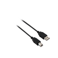 V7 V7 V7E2USB2AB USB-A - USB-B 2.0 Adat és töltő kábel - Fekete (5m)