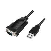 Logilink Logilink AU0048A USB-A apa - RS232 soros port átalakító kábel - Fekete (1.5m)