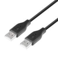 TB TB AKTBXKU1PAAW18B USB-A apa - USB-A apa 2.0 Összekötő kábel - Fekete (1.8m)
