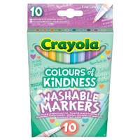 Crayola Crayola Kedves szavak vékonyhegyű filctoll készlet - Vegyes színek (10 db / csomag)