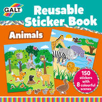 Galt Toys Galt Toys Újraragasztható matricás könyv - Állatok