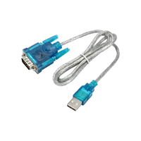 Akyga Akyga AK-CO-02 USB Type-A apa - RS-232 apa Adatkábel - Ezüst/Kék (1m)