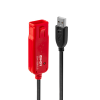 Lindy Lindy 42782 USB-A anya - USB-A apa Aktiív hosszabbító kábel - Fekete (12m)