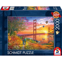 Schmidt Spiele Schmidt Spiele Séta a Golden Gate Hídhoz - 2000 darabos puzzle