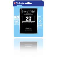 Verbatim Verbatim 2TB Store 'n' Go USB 3.0 Portable 2,5" External HDD - Fekete