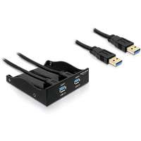 Delock Delock Slotbracket 1x internal USB 9pin to 2x USB2.0 external