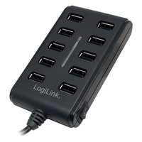 Logilink LogiLink USB 2.0 10 portos hub, ki/be kapcsolóval