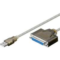 Goobay Goobay USB - LPT Párhuzamos Port Adapter kábel 1.5m - Szürke