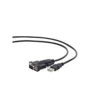 Gembird Gembird UAS-DB9M-02 USB 2.0 - RS232 soros port átalakító kábel 1.5m Fekete