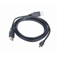 Gembird Gembird Dual USB Y 2.0 A-csatlakozó / MINI 5PM kábel, 0.9m