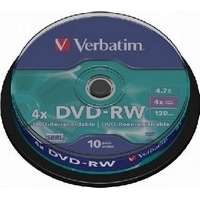 Verbatim Verbatim DVD-RW 4,7GB újraírható DVD 10db/henger
