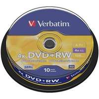 Verbatim Verbatim DVD-RW 4,7 GB, 4x, újraírható, hengeren,10db/csomag (SERL)