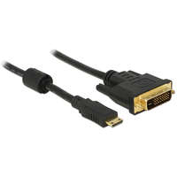 Delock Delock mini HDMI(C) M - DVI-D M Adapterkábel 2m fekete