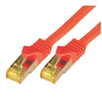 M-CAB M-CAB S/FTP CAT7 kábel 0.25m Piros