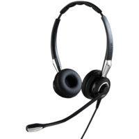 Jabra Jabra BIZ 2400 II QD Duo NC Wideband Balanced Headset - Fekete - Ezüst