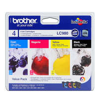 Brother Brother LC980VALBPDR Ink Cartridge - Black, Cyan, Yellow, Magenta