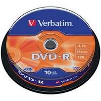 Verbatim Verbatim DVD-R 4,7GB 16X Cake box 10db/csomag
