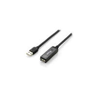 Equip Equip USB 2.0 hosszabbító kábel, A/A M/F, 5m aktív, fekete