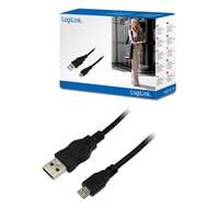 Logilink LogiLink micro USB kábel 1.8 méter (USB 2.0 A apa - USB Micro apa)