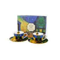  D.G.28058 Porceláncsésze+alj 100ml, 2 személyes dobozban, Van Gogh: Kávéház éjjel