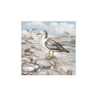  AMB.13317415 Seagull On The Shore papírszalvéta 33x33cm, 20db-os