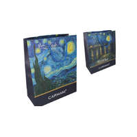 Hanipol H.C.033-1821 Ajándéktáska papír 40x30x15cm, Van Gogh:Csillagos éj/Csillagos éj a Rhone folyó felett