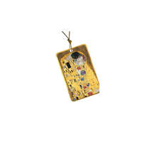 FRIDOLIN FRI.11482 Ajándékkísérő kártya, papír,10db-os,Klimt:The Kiss,arany kerettel
